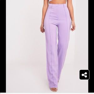 Pretty Little Thing Lilac High Waist Pant